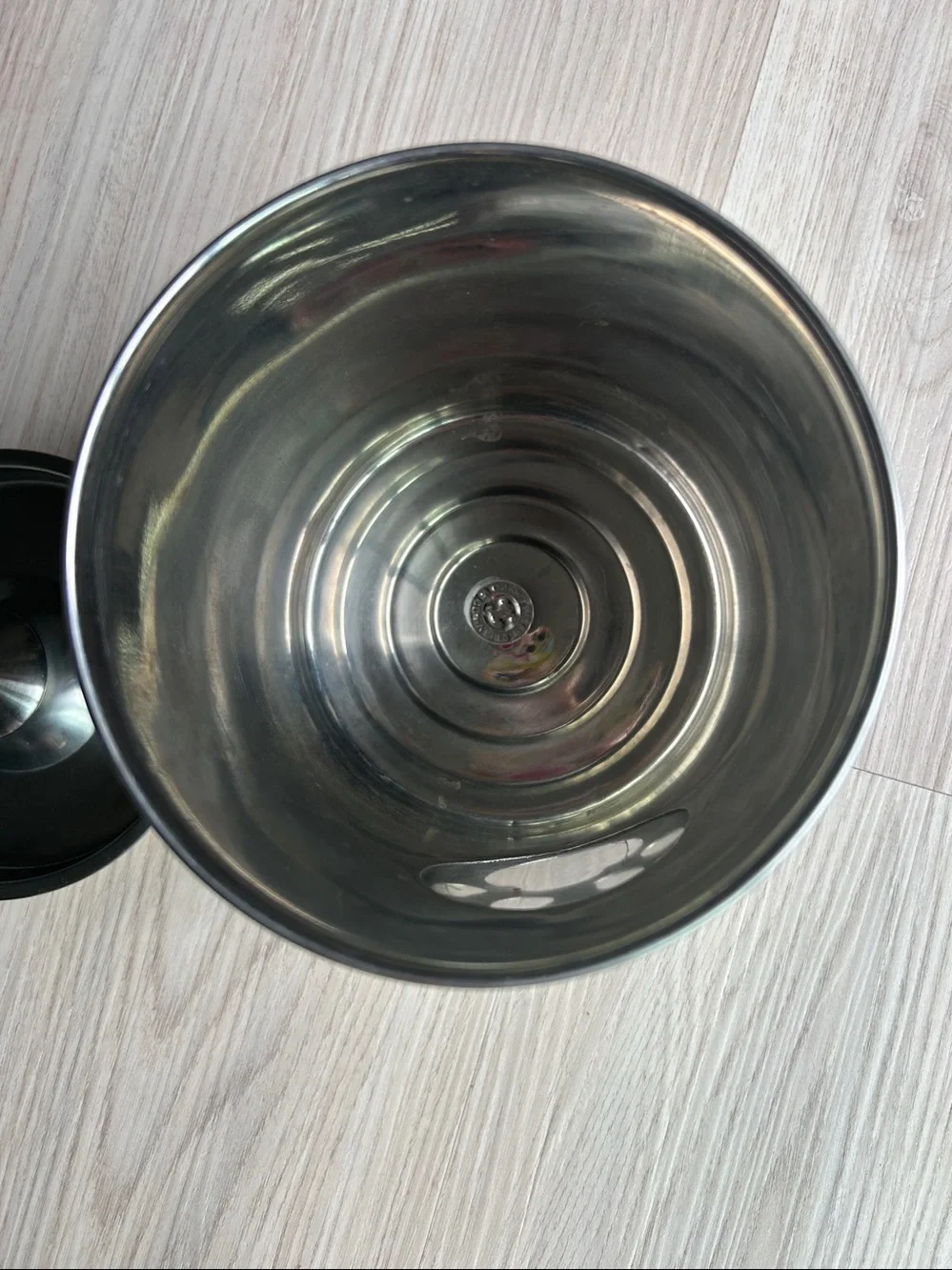 Stainless Steel Dog Treat Jar Paw Accent Silver